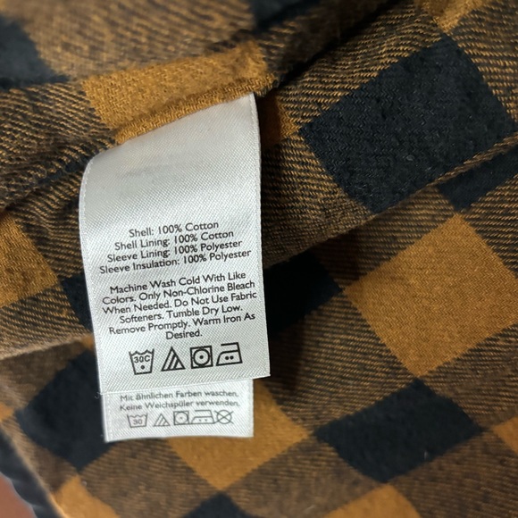 Men’s EDDIE BAUER BUTTON UP JACKET WITH FLANNEL INTERIOR - Picture 9 of 13